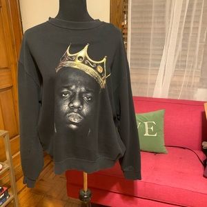 biggie smalls crew neck sweater large